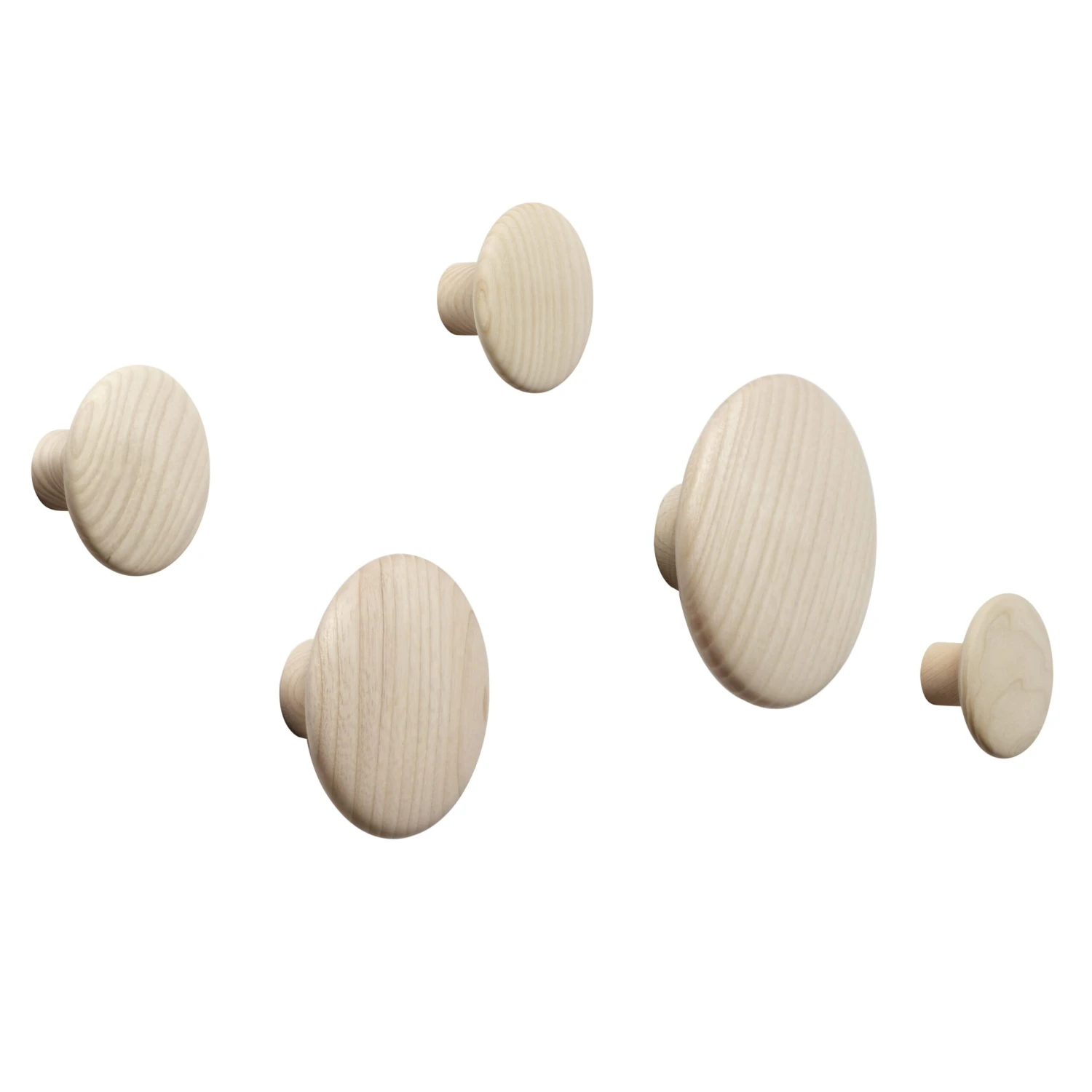 Muuto Dots Wandhaak Essenhout - Afbeelding 3