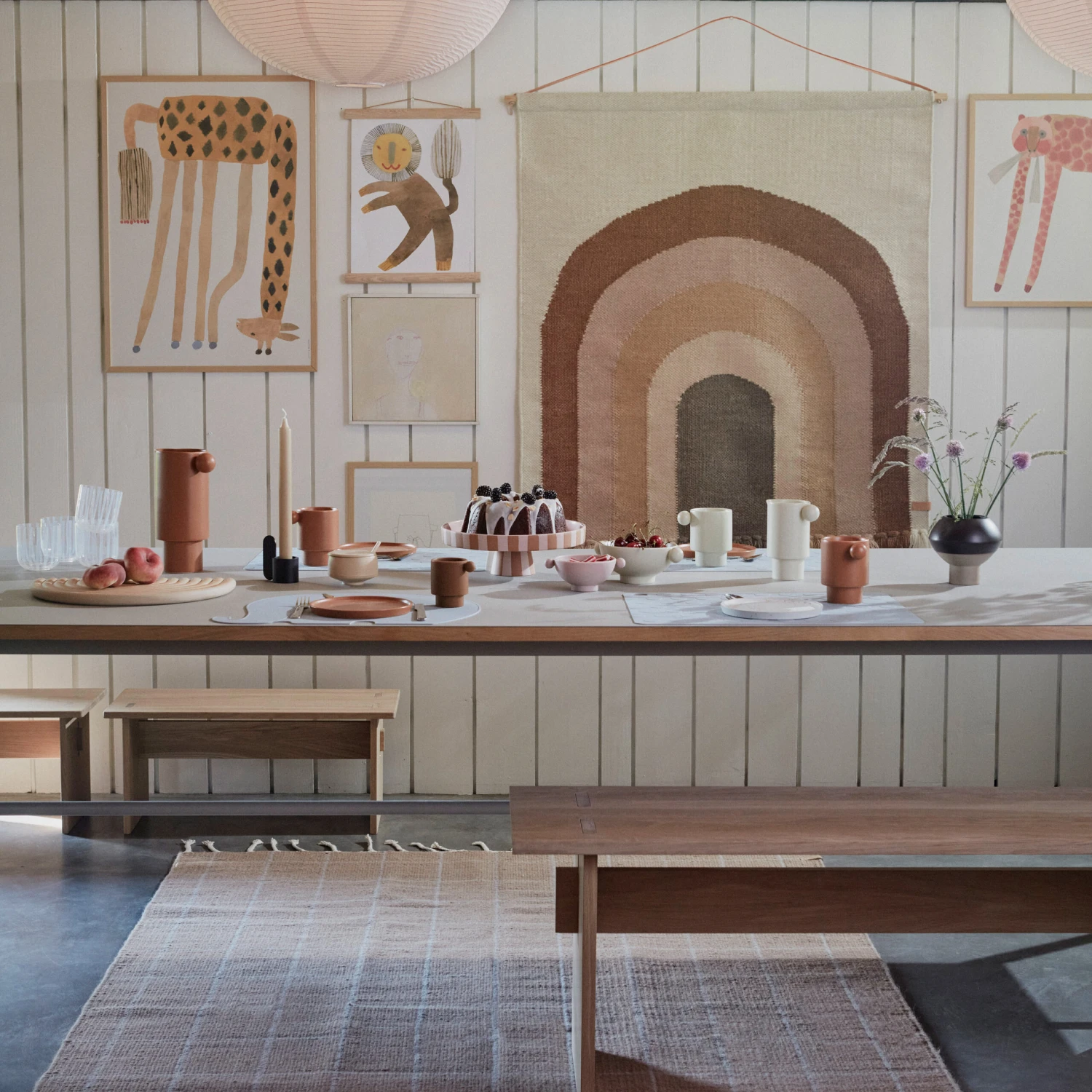 OYOY Follow The Rainbow Muurdecoratie 100x124 Cm - Afbeelding 2