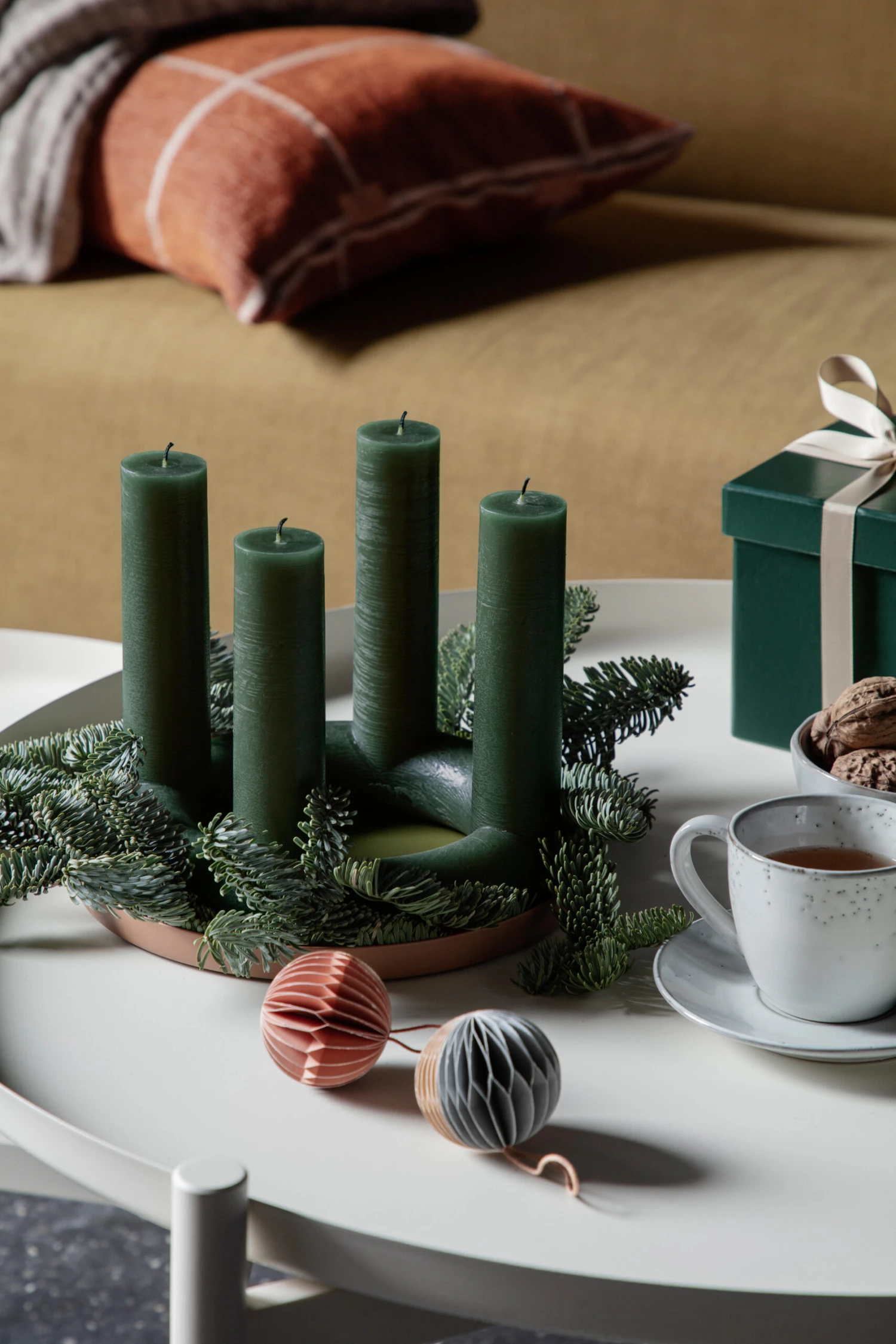 Broste Copenhagen Ball Kerstbal Honeycomb Ø5 Cm 6-delig - Afbeelding 2