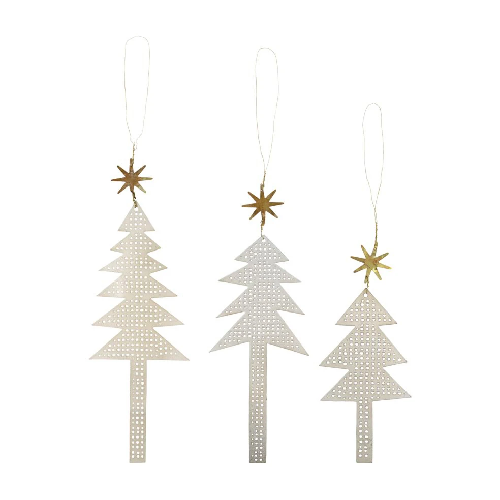 House Doctor Tree With Star Kersthanger Geperforeerd 3-pack