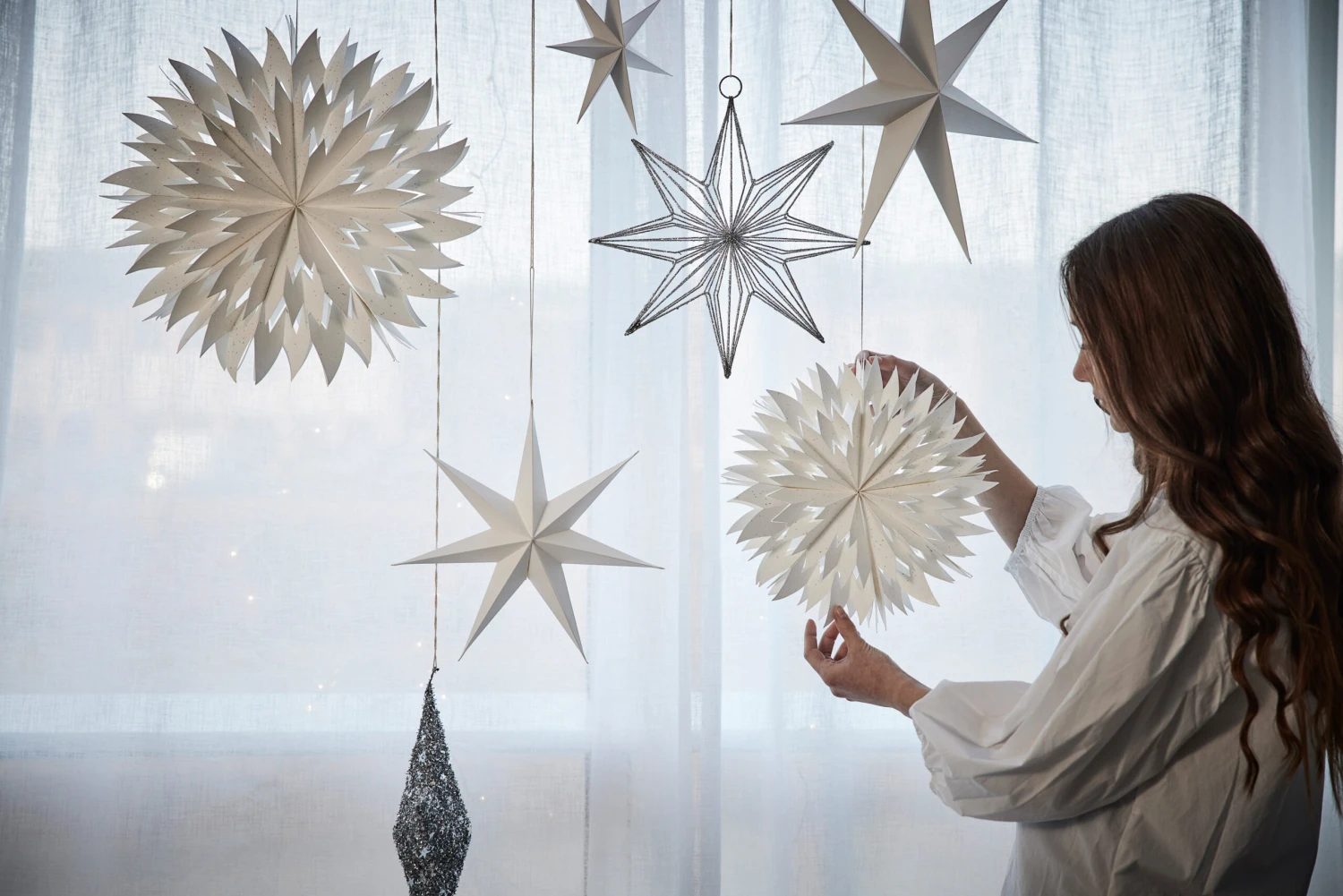 Pappia Sneeuwvlok 40 Cm - Afbeelding 2