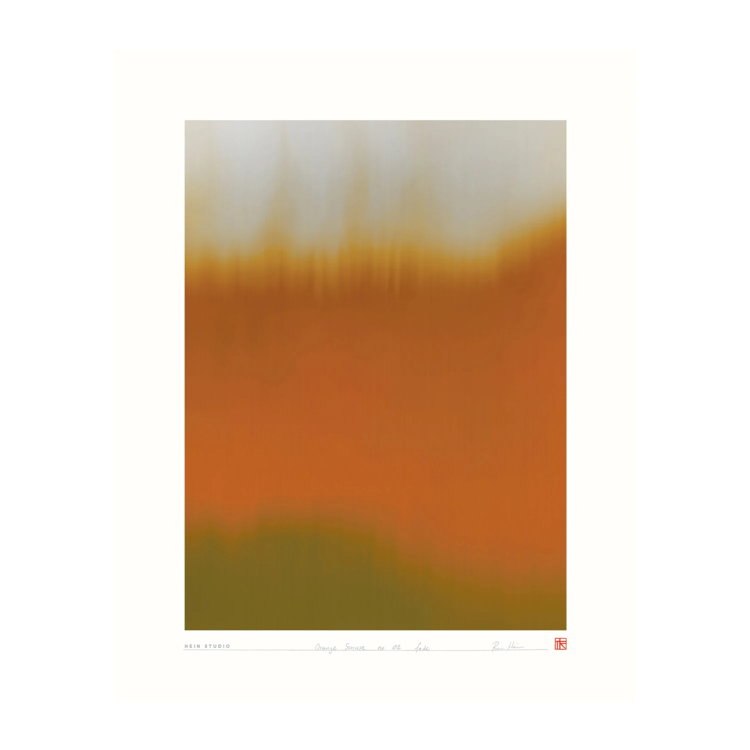 Orange Sunrise Poster 40x50 Cm