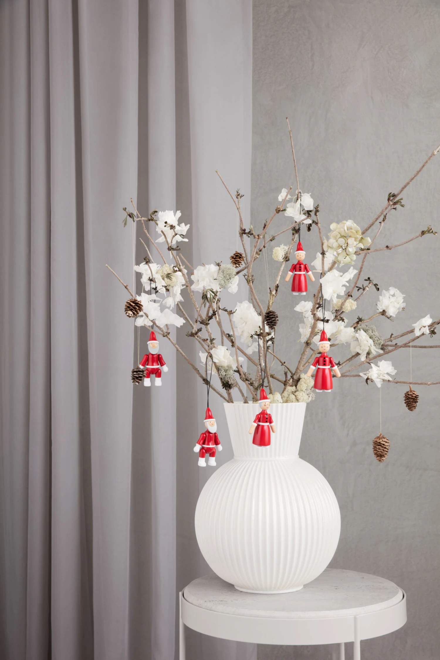 Kerstman En Kerstvrouw 10 Cm - Afbeelding 11