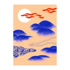 Japanese Hills Poster