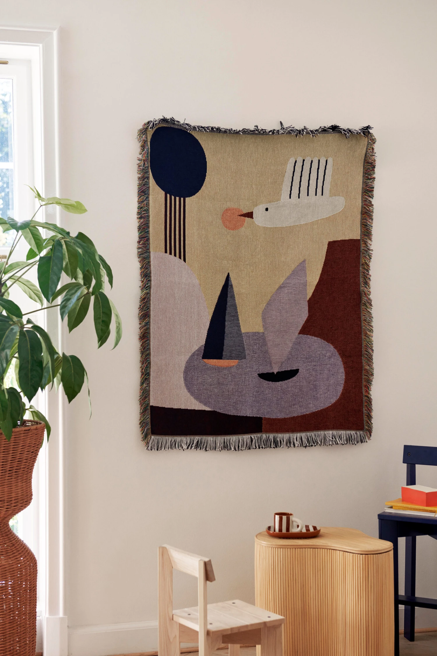 Ferm LIVING Bird Wandkleed Vilt - Afbeelding 3