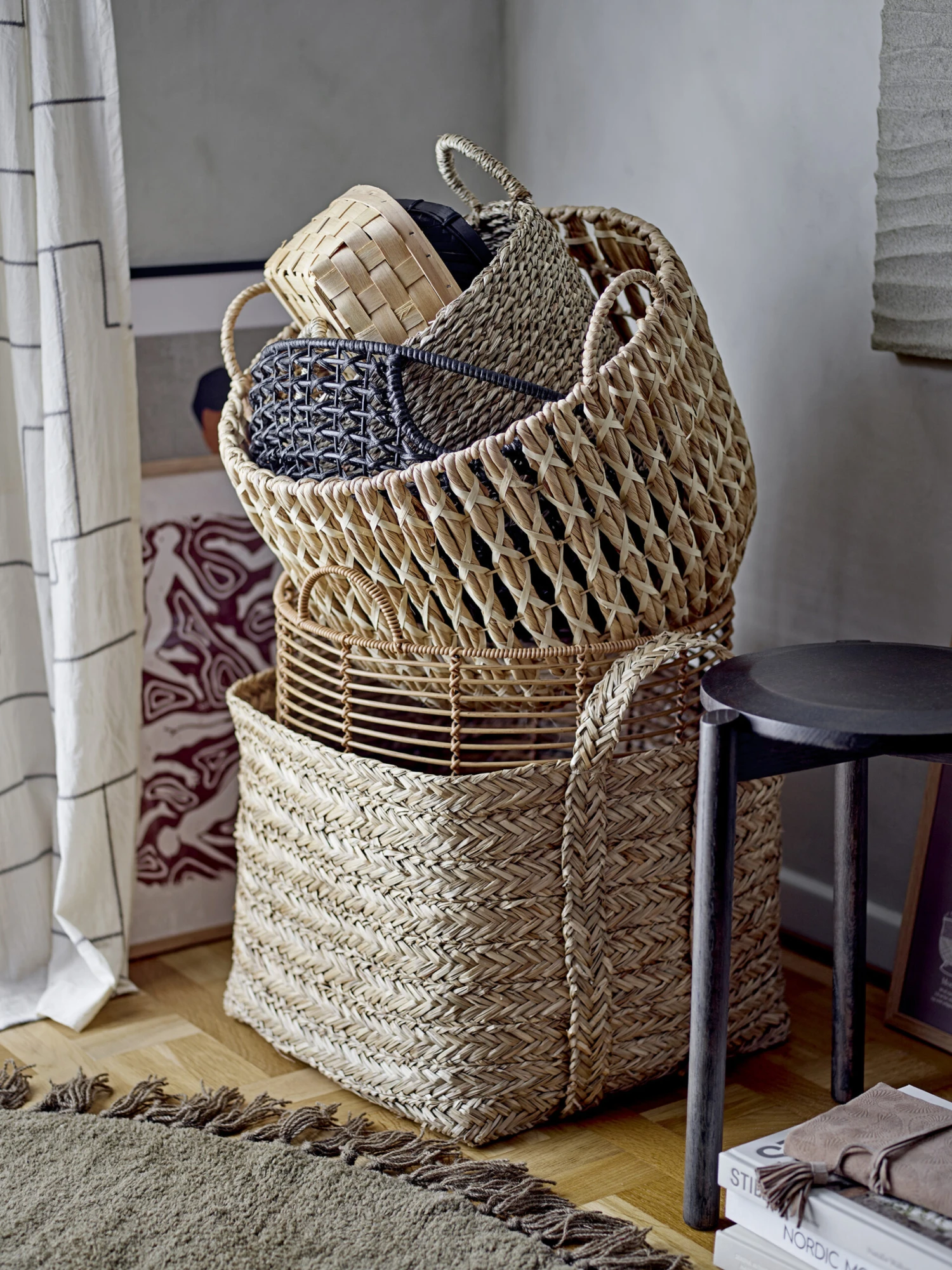 Bloomingville Kristel Opbergmand 3-delig - Afbeelding 3