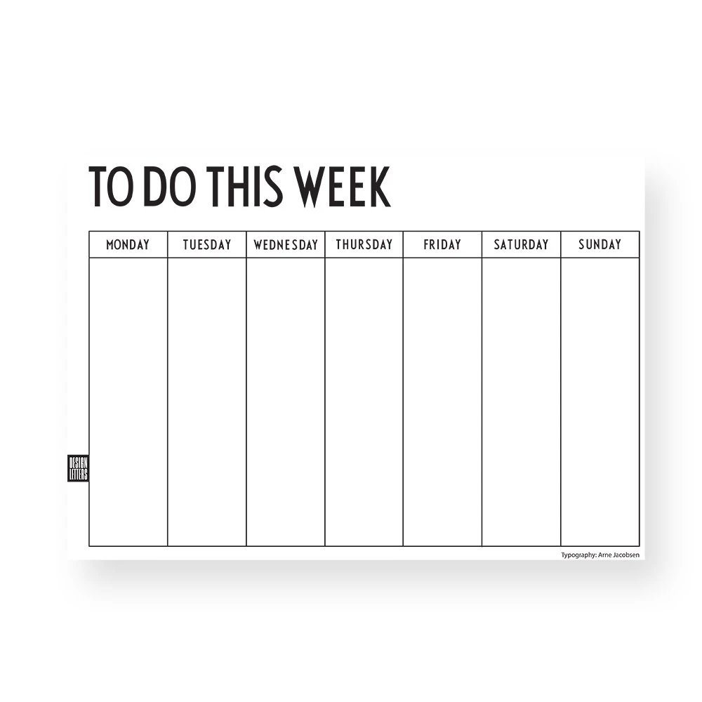 Design Letters Weekplanner