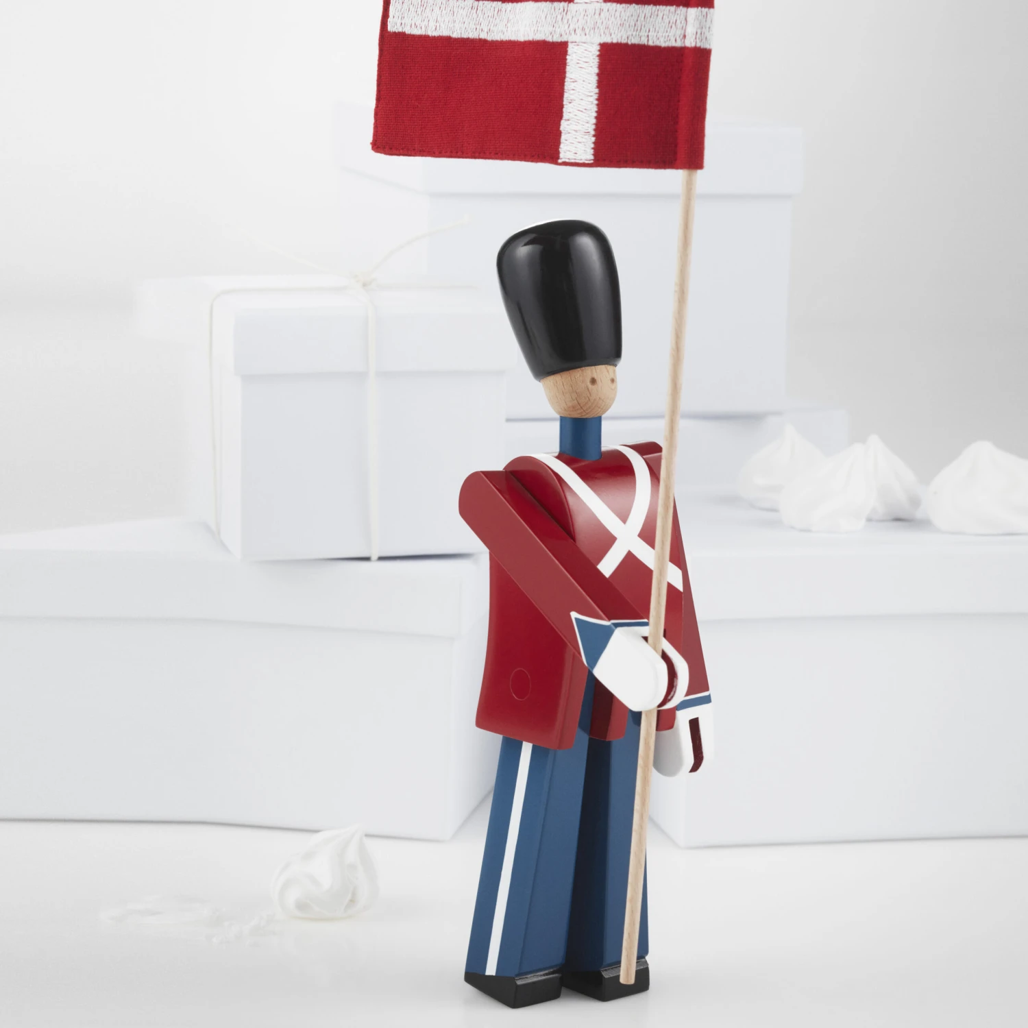 Kay Bojesen Vaandeldrager Met Textielvlag - Afbeelding 2