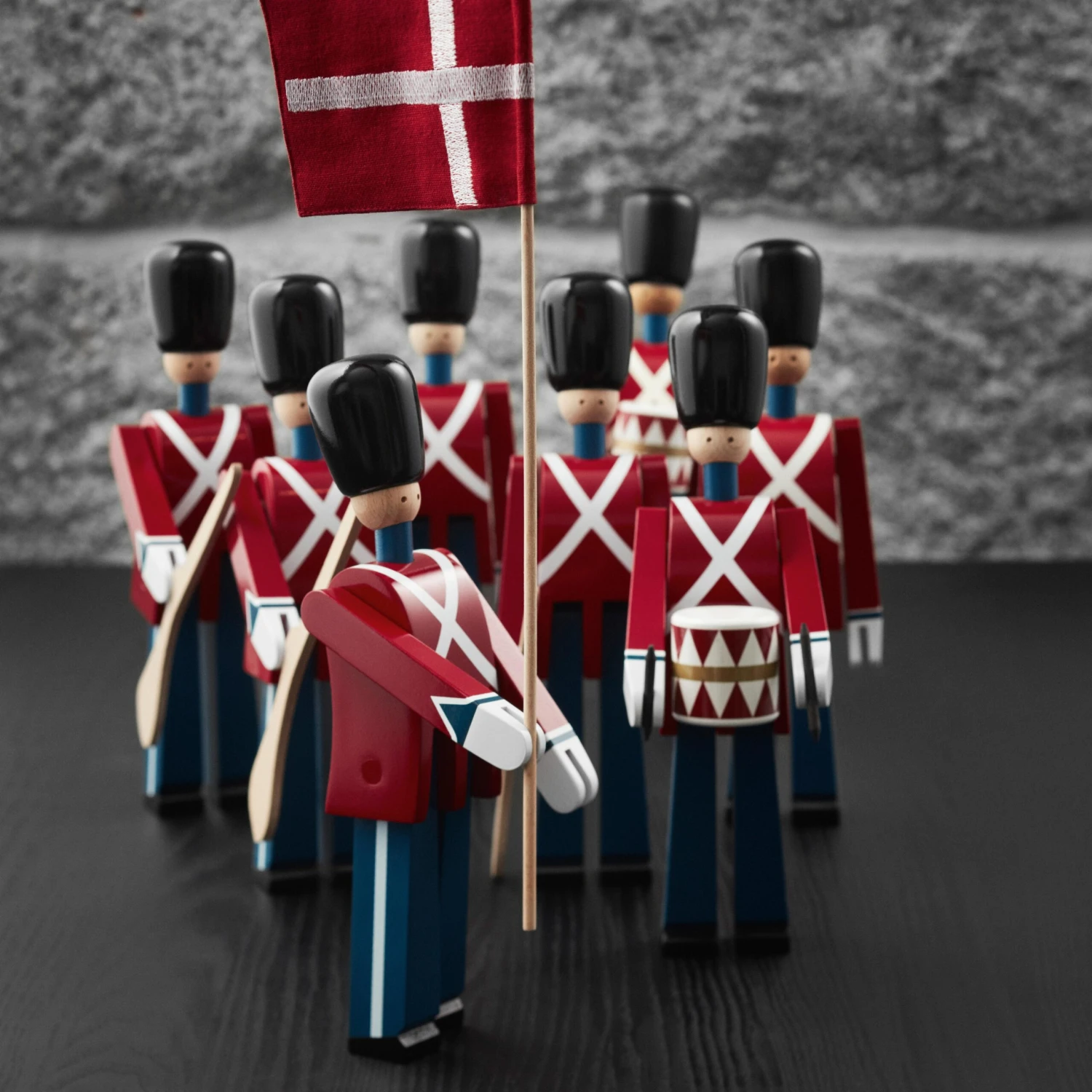 Kay Bojesen Vaandeldrager Met Textielvlag - Afbeelding 3